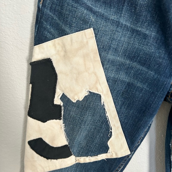 VTG Ralph Lauren Ruby Patchwork Jeans - Picture 7 of 8